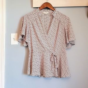 Dalmatian print, peplum top from Marshall's, XL